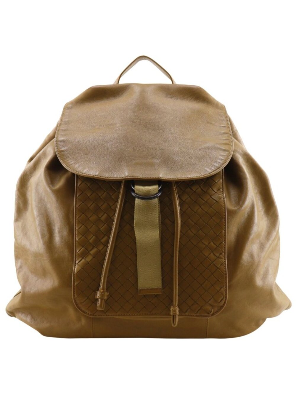 Bottega Veneta Intrecciato Calfskin Beige Backpack